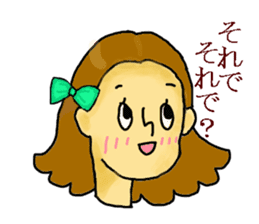 Girl's daily sticker #3297341