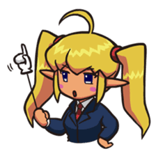 enjoy! hogera-elf (school style) sticker #3297629