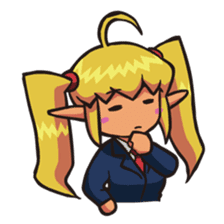 enjoy! hogera-elf (school style) sticker #3297632