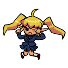 enjoy! hogera-elf (school style) sticker #3297646