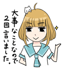 Anime love girl sticker #3298869