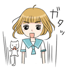 Anime love girl sticker #3298882