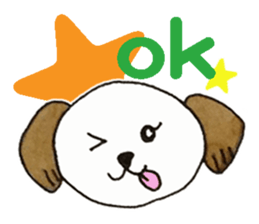 Wanko's face(English) sticker #3299106