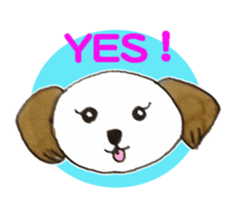 Wanko's face(English) sticker #3299107