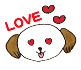 Wanko's face(English) sticker #3299108