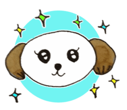 Wanko's face(English) sticker #3299110