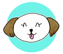 Wanko's face(English) sticker #3299114