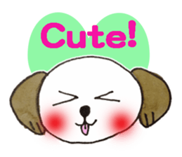 Wanko's face(English) sticker #3299115