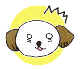 Wanko's face(English) sticker #3299124
