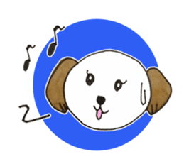 Wanko's face(English) sticker #3299125