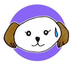 Wanko's face(English) sticker #3299129