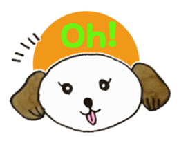 Wanko's face(English) sticker #3299140