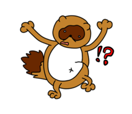 Okiraku Tanuki sticker #3299277