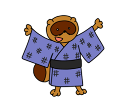 Okiraku Tanuki sticker #3299296