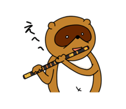 Okiraku Tanuki sticker #3299297