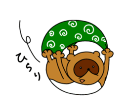 Okiraku Tanuki sticker #3299302