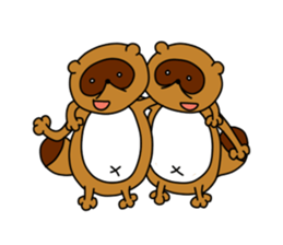 Okiraku Tanuki sticker #3299305