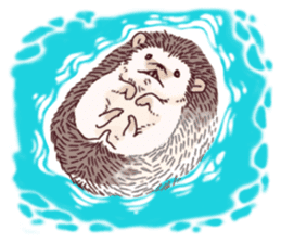 "TAWASHI" The Tiny Hedgehog 2 sticker #3300676