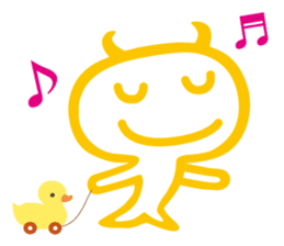 Funny monsters trio 2 (& white cat Ume) sticker #3301469