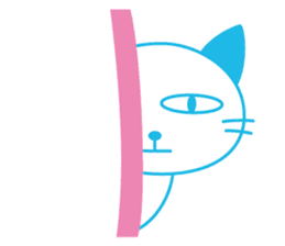 Funny monsters trio 2 (& white cat Ume) sticker #3301474
