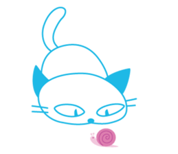 Funny monsters trio 2 (& white cat Ume) sticker #3301475