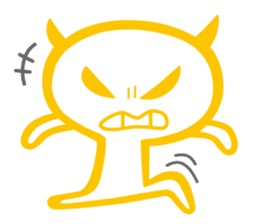 Funny monsters trio 2 (& white cat Ume) sticker #3301484
