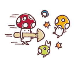 mushroom and other sticker #3302113