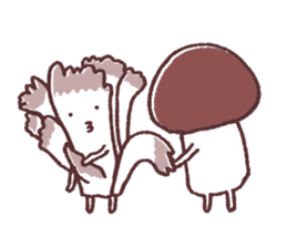 mushroom and other sticker #3302115