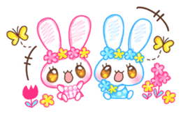 Twin angels Lil & Mel sticker #3302585