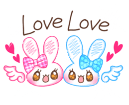 Twin angels Lil & Mel sticker #3302587