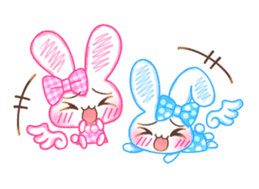 Twin angels Lil & Mel sticker #3302607