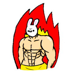 Muscular&soft rabbit!