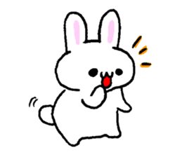 Muscular&soft rabbit! sticker #3302670