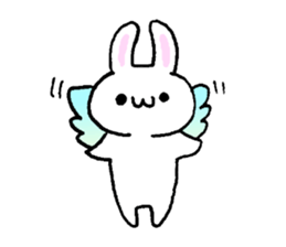 Muscular&soft rabbit! sticker #3302672