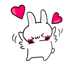 Muscular&soft rabbit! sticker #3302675