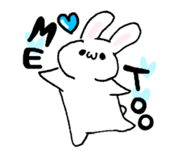 Muscular&soft rabbit! sticker #3302677