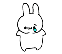 Muscular&soft rabbit! sticker #3302679