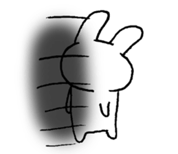 Muscular&soft rabbit! sticker #3302680