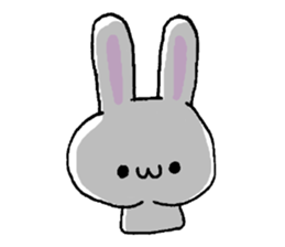 Muscular&soft rabbit! sticker #3302682