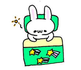 Muscular&soft rabbit! sticker #3302692