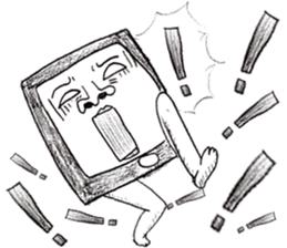 Smart phone  Man. sticker #3302834