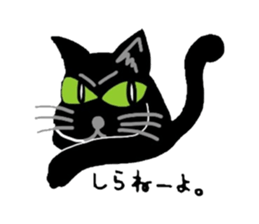 Riru of a black cat sticker #3307316