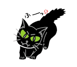 Riru of a black cat sticker #3307329