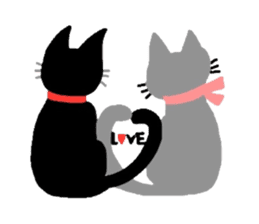 Riru of a black cat sticker #3307330