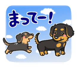 my sweet little dachshund babies sticker #3308103