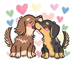my sweet little dachshund babies sticker #3308107