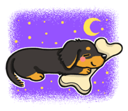 my sweet little dachshund babies sticker #3308116