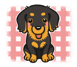 my sweet little dachshund babies sticker #3308117