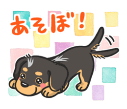 my sweet little dachshund babies sticker #3308126