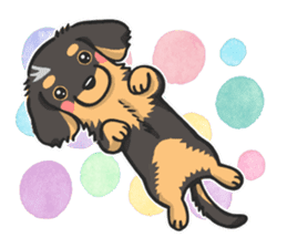 my sweet little dachshund babies sticker #3308127